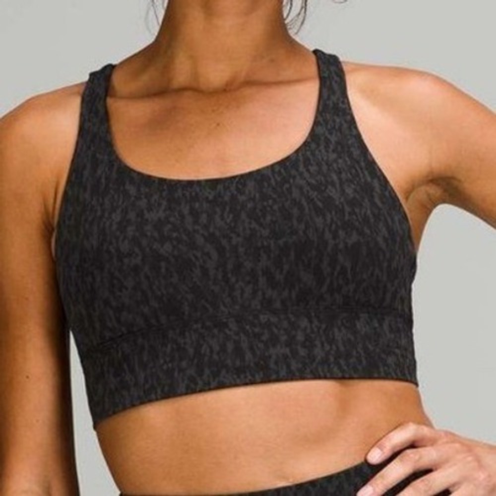 Lululemon Align Tank Top Black Grey Camo Women 4 Work Out Athleisure Sporty